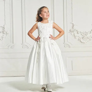 macis design dresses MD1982 Communion or Flower girl dress 10.5 / ivory / Full Length SPRINGW24 Made in China Size Black Halloween Flock Mesh Italian Size:50 IT