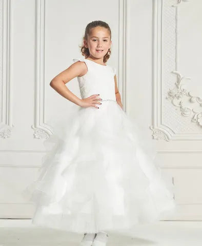macis design dresses MD1989 Macis Design Communion or Flower girl dress 6 / ivory / Full Length