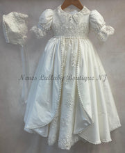 Load image into Gallery viewer, Madeline by Piccolo Bacio silk &amp; Lace Baptism Gown