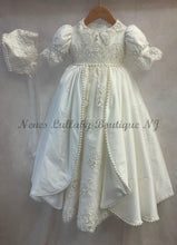 Load image into Gallery viewer, Madeline by Piccolo Bacio silk &amp; Lace Baptism Gown