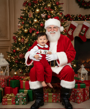 Load image into Gallery viewer, Marco and Lizzy - Gingerbread Christmas Boy Overall set: 12M