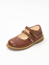 Load image into Gallery viewer, Marie Nicole Clothing - Double Buckle Mary Jane Hard Sole Shoes: Chestnut Brown / 9C