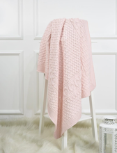 Load image into Gallery viewer, Nipperland - Nipperland timeless knit blanket 35"x35: Ivory/Cream