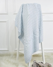 Load image into Gallery viewer, Nipperland - Nipperland timeless knit blanket 35"x35: Ivory/Cream