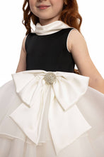 Load image into Gallery viewer, Pamina Kids - Ecru Baby Girl Satin Dress 6-24 Month 35180pr: 12 Month