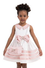 Load image into Gallery viewer, Pamina Kids - Ecru Satin, Dress For Girls 2-6 Age 33167pr: 4 AGE