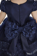 Load image into Gallery viewer, Pamina Kids - Navy Layered Skirted Girls Dress 6-24 Month 34140pr: 12 Month