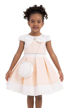 Load image into Gallery viewer, Pamina Kids - Salmon Moon-sleeved, Dress For Girls 2-6 Age 33213pr: 3 AGE
