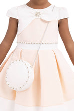 Load image into Gallery viewer, Pamina Kids - Salmon Moon-sleeved, Dress For Girls 2-6 Age 33213pr: 3 AGE