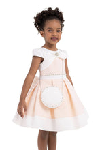 Load image into Gallery viewer, Pamina Kids - Salmon Moon-sleeved, Dress For Girls 2-6 Age 33213pr: 4 AGE
