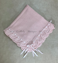 Load image into Gallery viewer, Petunia Pima cotton blanket Pink