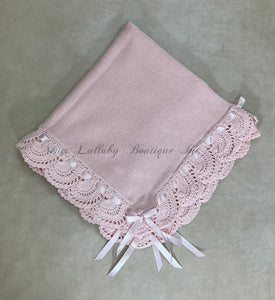 Petunia Pima cotton blanket Pink