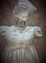 Load image into Gallery viewer, Pierina Girls White Silk Christening / Baptism Gowns by Piccolo Bacio