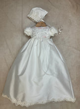 Load image into Gallery viewer, Pierina Girls White Silk Christening / Baptism Gowns by Piccolo Bacio