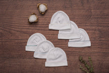 Load image into Gallery viewer, Premium Early Months Baby Hat: 0-3M / Navy Dots-Navy