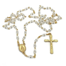Load image into Gallery viewer, RM Trading - Rosary CLear Crystal Beads &amp; Zirconia Rondel Beads