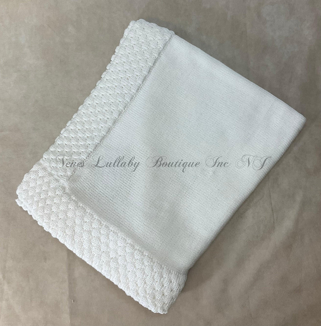 Rocio matching Pima cotton blanket light cream
