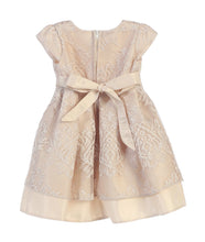 Load image into Gallery viewer, SK663 - soft vintage lace with satin baby girl dress:
