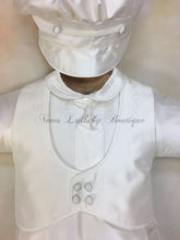 Load image into Gallery viewer, Sal Boy Silk Christening / Baptism outfit by Piccolo Bacio PB_Sal_SK_lS_LP