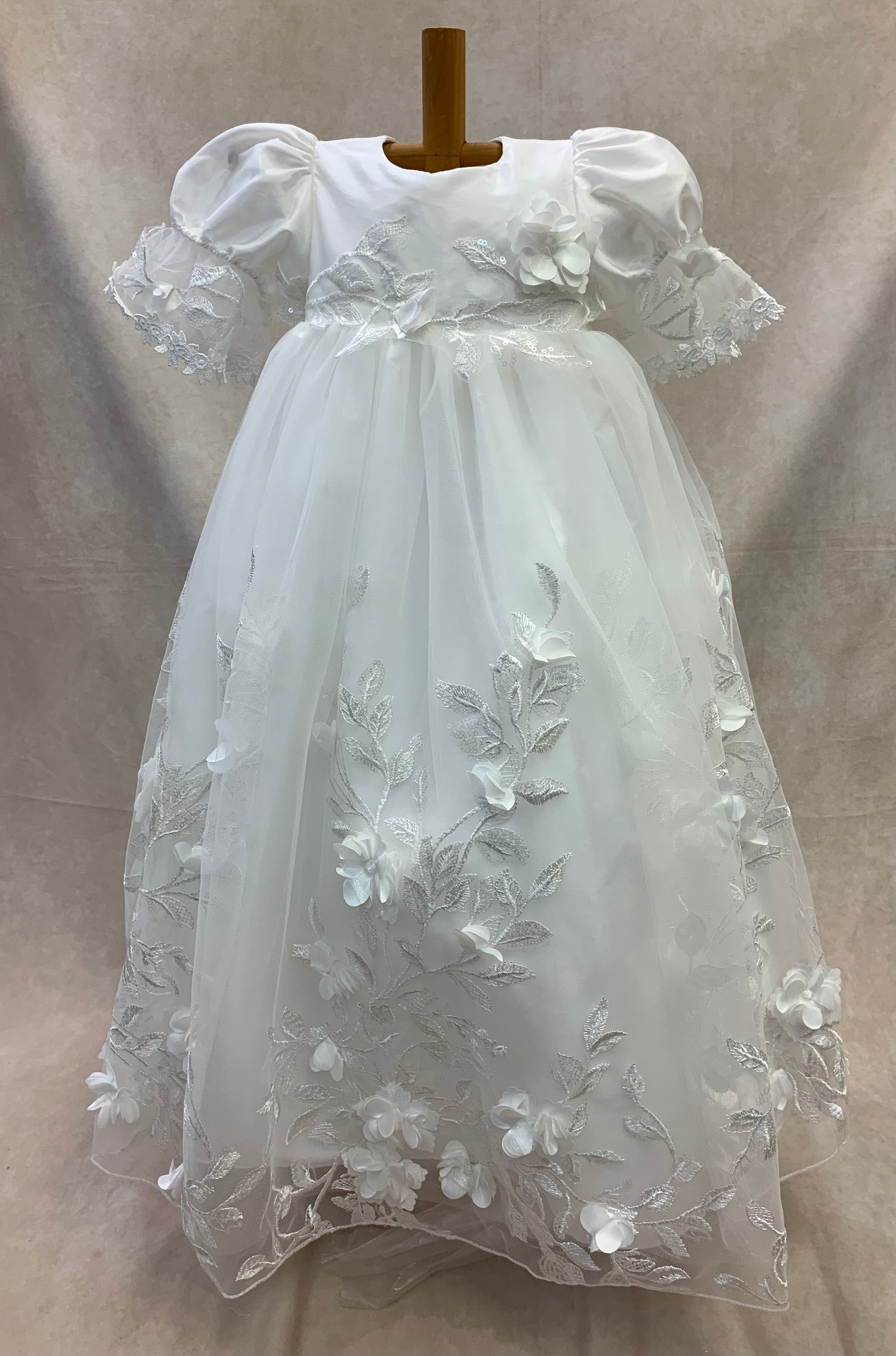 white christmas dresses Ella Baptism Gown – Buy Christening Gown, Luxury Baptism Dress 6-9 Months main image 0