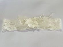 Load image into Gallery viewer, Simply Charming - Antique White Embroidered Tulle Headband