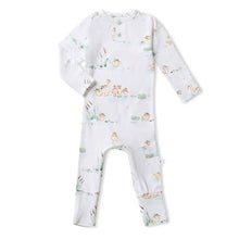 Load image into Gallery viewer, Snuggle Hunny - Duck Pond Organic Growsuit: 0-3 Months (000)