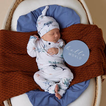 Load image into Gallery viewer, Snuggle Hunny - Ocean Organic Growsuit: 0-3 Months (000)