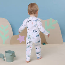 Load image into Gallery viewer, Snuggle Hunny - Ocean Organic Growsuit: 3-6 Months (00)