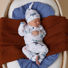 Load image into Gallery viewer, Snuggle Hunny - Ocean Organic Growsuit: Newborn (0000)