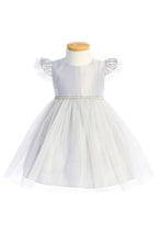 Load image into Gallery viewer, Sweet Kids, Inc. - SKB910 - satin with flutter sleeve baby girl dress: Red / XL (24mths)