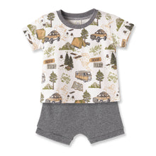 Load image into Gallery viewer, Tesa Babe - Trailblazer Bamboo T-Shirt &amp; Cotton Shorts Set for Boys: 2T