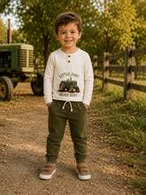Load image into Gallery viewer, Little Bugz Boutique - Little Dirt Never Hurt Tractor Jogger Set: 2t