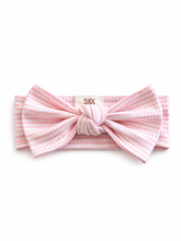 Load image into Gallery viewer, SIIX Collection - Pink Stripe / Ribbed Bow: 0-6M