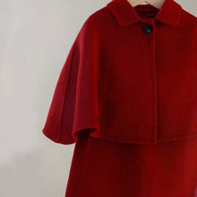 Load image into Gallery viewer, 2 Pieces Toddler Girl Red Woolen Dress Set: Red / 3-5T