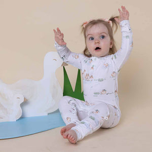 Snuggle Hunny - Duck Pond Organic Growsuit: Newborn (0000) - Nenes Lullaby Boutique Inc