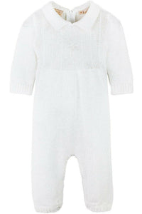 Julius Berger & Carriage Boutique - Baby Boy's Christening Outfit with Bonnet Hat - Cross Detail: 9M