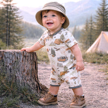 Load image into Gallery viewer, Tesa Babe - Trailblazer Soft Bamboo Shortall Romper for Baby Boys: 12-18M