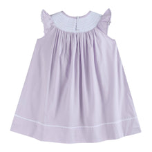 Load image into Gallery viewer, Lil Cactus - Light Purple Bunnies Smocked Bishop Dress: 2T