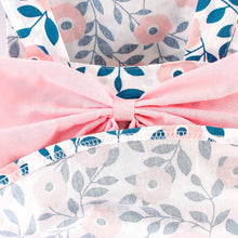 Load image into Gallery viewer, 2pcs Floral Print Bowknot Sleeveless Baby Dress: 6-9 Months / Pink