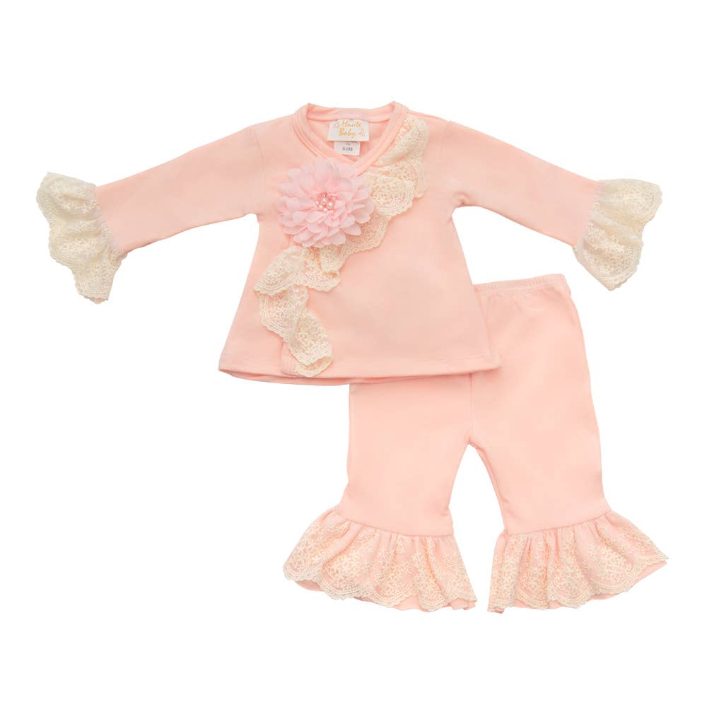 Haute Baby Chic Petite Criss Cross Set for Infant & Toddlers: 12M