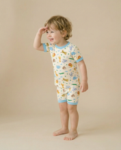 Load image into Gallery viewer, Vaenait Baby - Safari Friends Bamboo Boys Girls Infants Short Sleeve PJs: Safari Friends / S(2T)