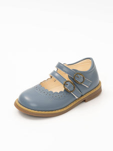 Marie Nicole Clothing - Double Buckle Mary Jane Hard Sole Shoes: Chestnut Brown / 8C