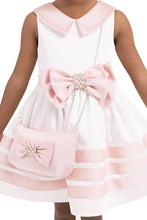 Load image into Gallery viewer, Pamina Kids - Ecru Satin, Dress For Girls 2-6 Age 33167pr: 4 AGE
