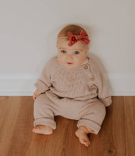 Load image into Gallery viewer, Sasha Cotton Knit 2pc Shirt and pants Baby Outfit Set: Juniper Berry / 2T