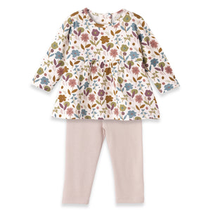 Baby Girl's Blossom Bamboo Top & Leggings: 4T