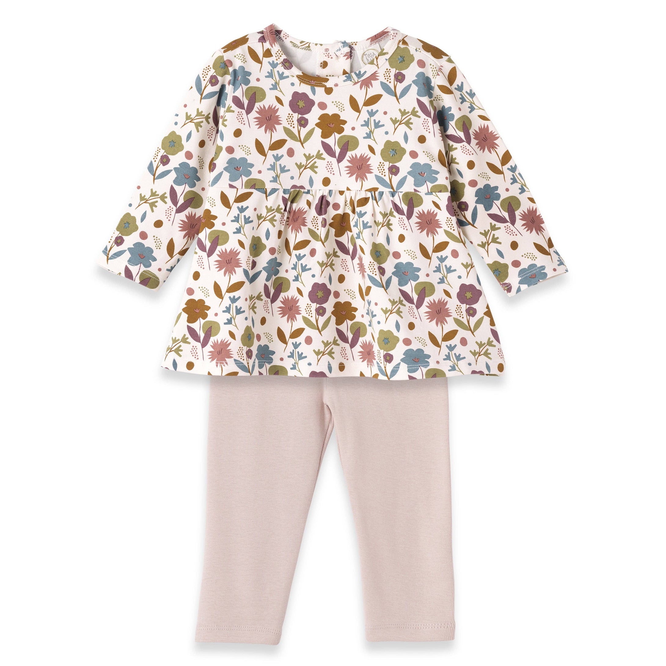 Baby Girl's Blossom Bamboo Top & Leggings: 3T