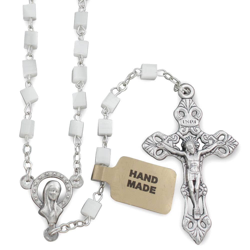 RM Trading - Rosary Mother of Pearl Square Beads