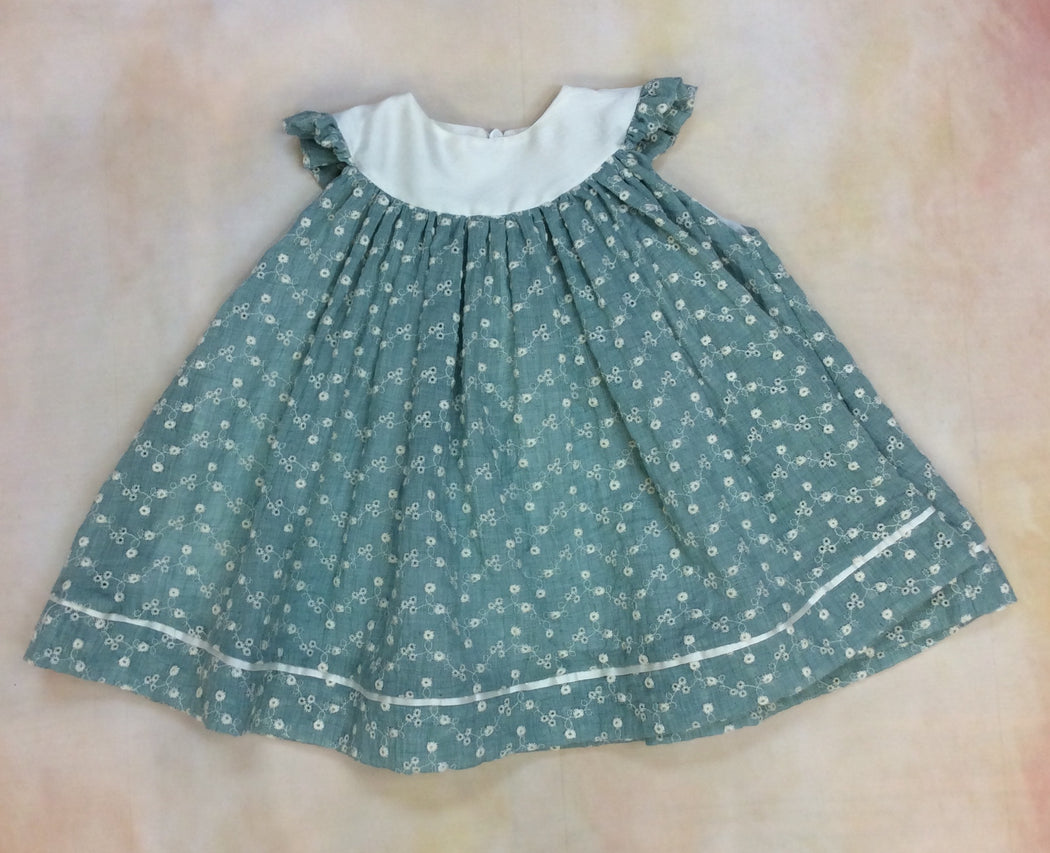 Fashion Sage Rounded Bodice Dress 1205-014-007-Magnolia Baby-Nenes Lullaby Boutique Inc