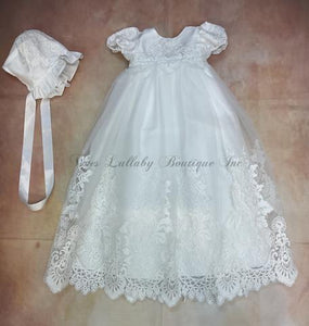 CH275DWMD Christening gown-Macis Christening Designs-Nenes Lullaby Boutique Inc