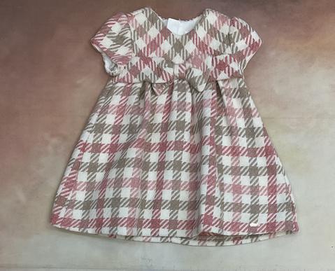 Infant Girl Pink / Tan Plaid dress